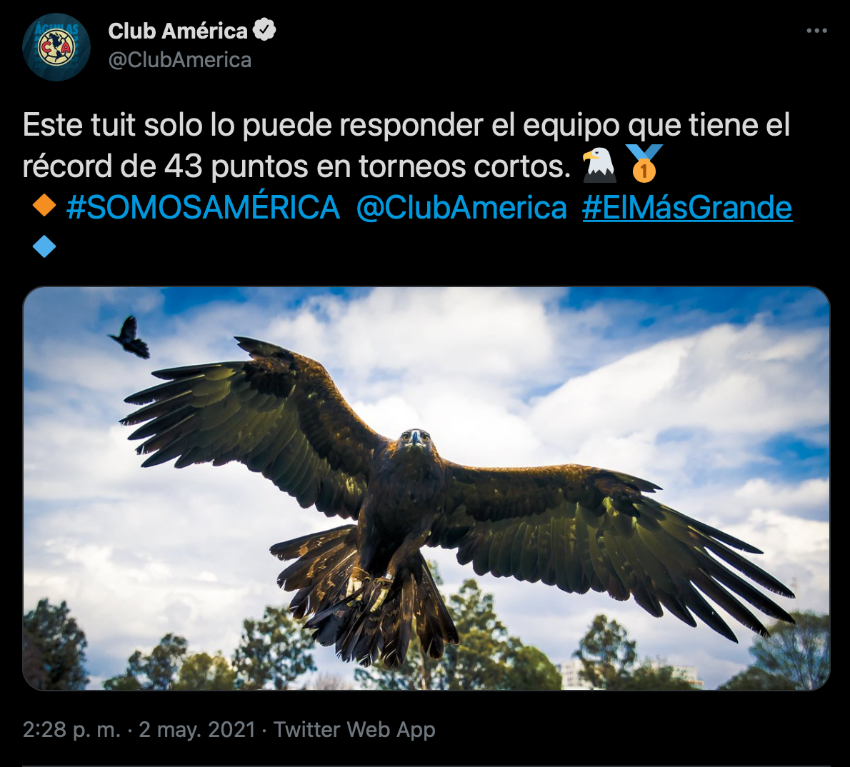 El polémico mensaje de América con el que encendió a la afición de Cruz  Azul - Infobae