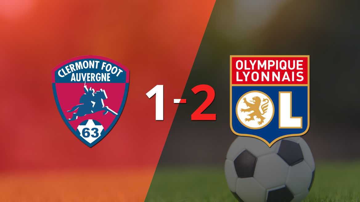 Por una mínima ventaja Olympique Lyon se lleva los tres puntos ante Clermont Foot