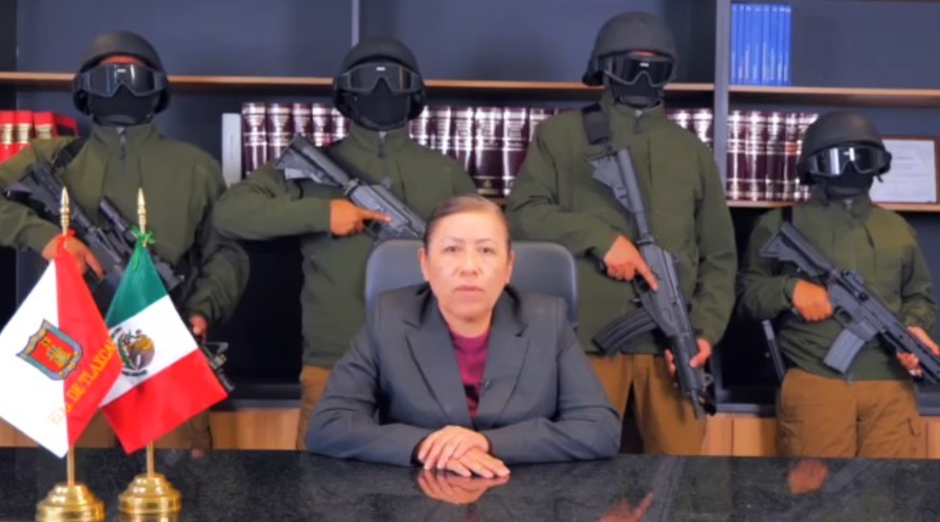 Los presuntos secuestradores se identificaron como elementos de la Sedena. (PGJE Tlaxcala)