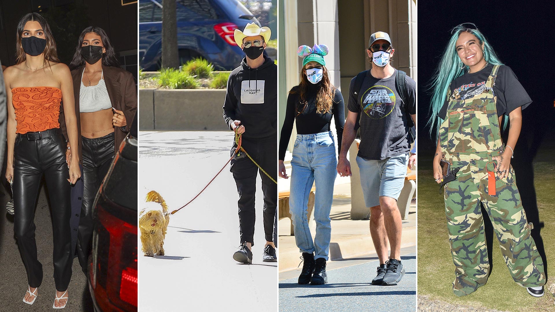El divertido viaje de Shailene Woodley y Aaron Rodgers a Disney, el paseo de Hugh Jackman con sus mascotas en Nueva York: celebrities en un click
