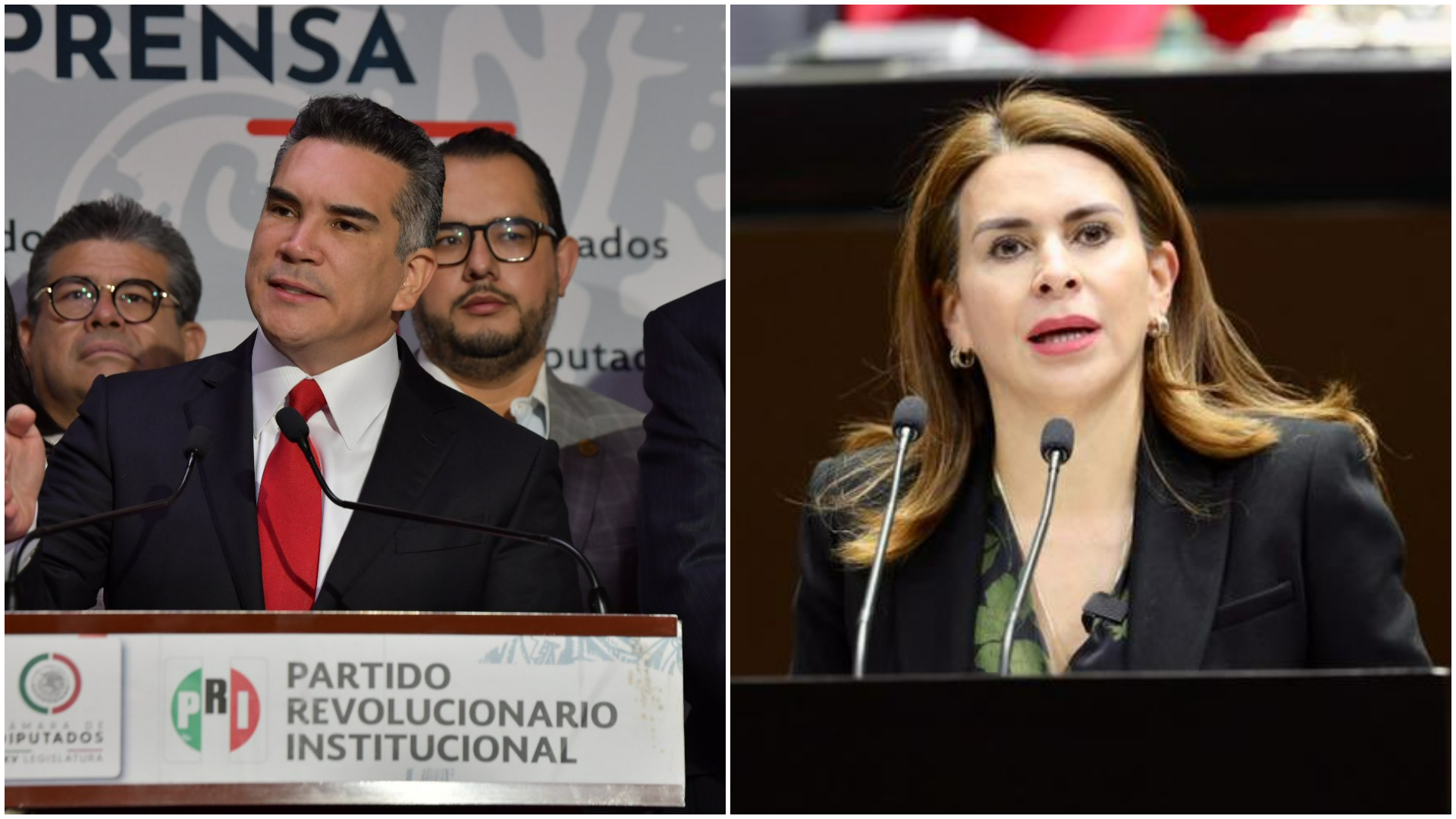 La dirigencia priista ha enfrentado diferentes conflictos por la conformación del VIII Consejo Político Nacional (Twitter/@alitomorenoc/@caroviggiano)