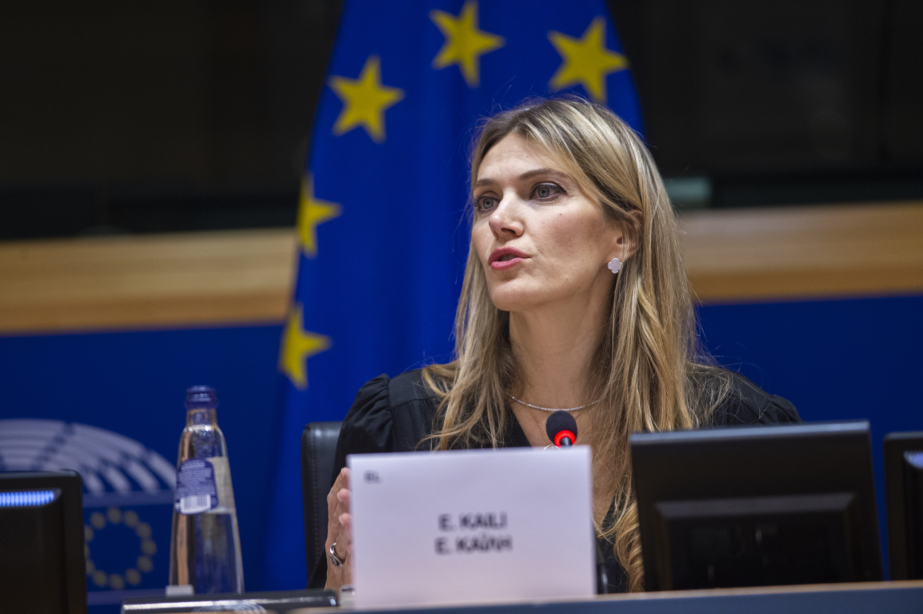 Eva Kaili, de Grecia, vicepresidenta del Parlamento Europeo, en Bruselas, el 7 de diciembre de 2022. Foto suministrada por el Parlamento Europeo. (Parlamento Europeo vía AP)