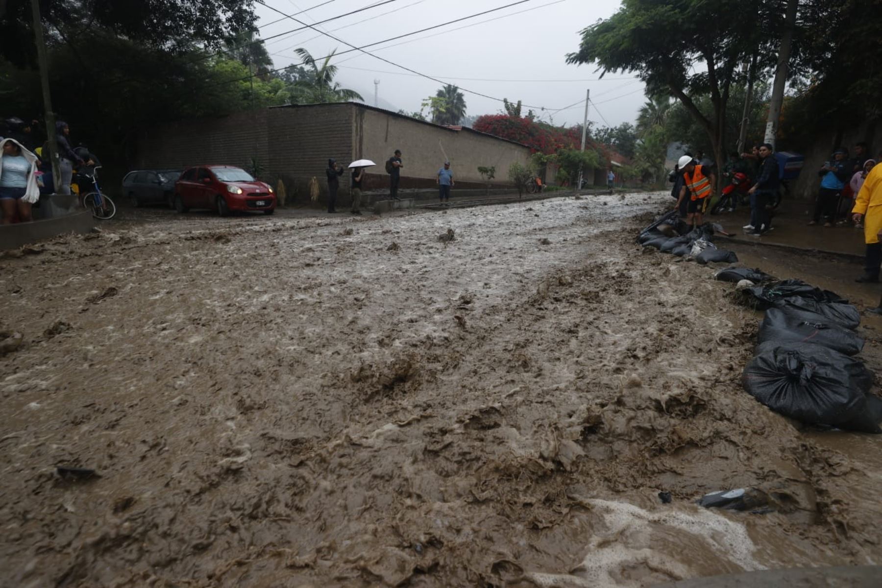 Chaclacayo: viviendas destruidas, pistas intransitables y miles de damnificados por la caida de huaicos.  (Andina/Vidal Tarqui)