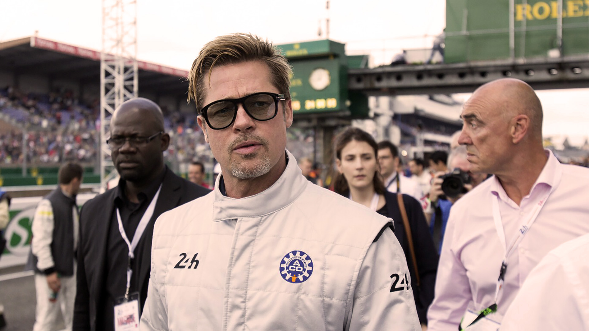 Aunque no pudo filmar la historia de Ford vs Ferrari, Brad Pitt fue invitado de honor de las 24hs de Le Mans en 2016. Ahora se dará el gusto, rodando en el mundo de la F1