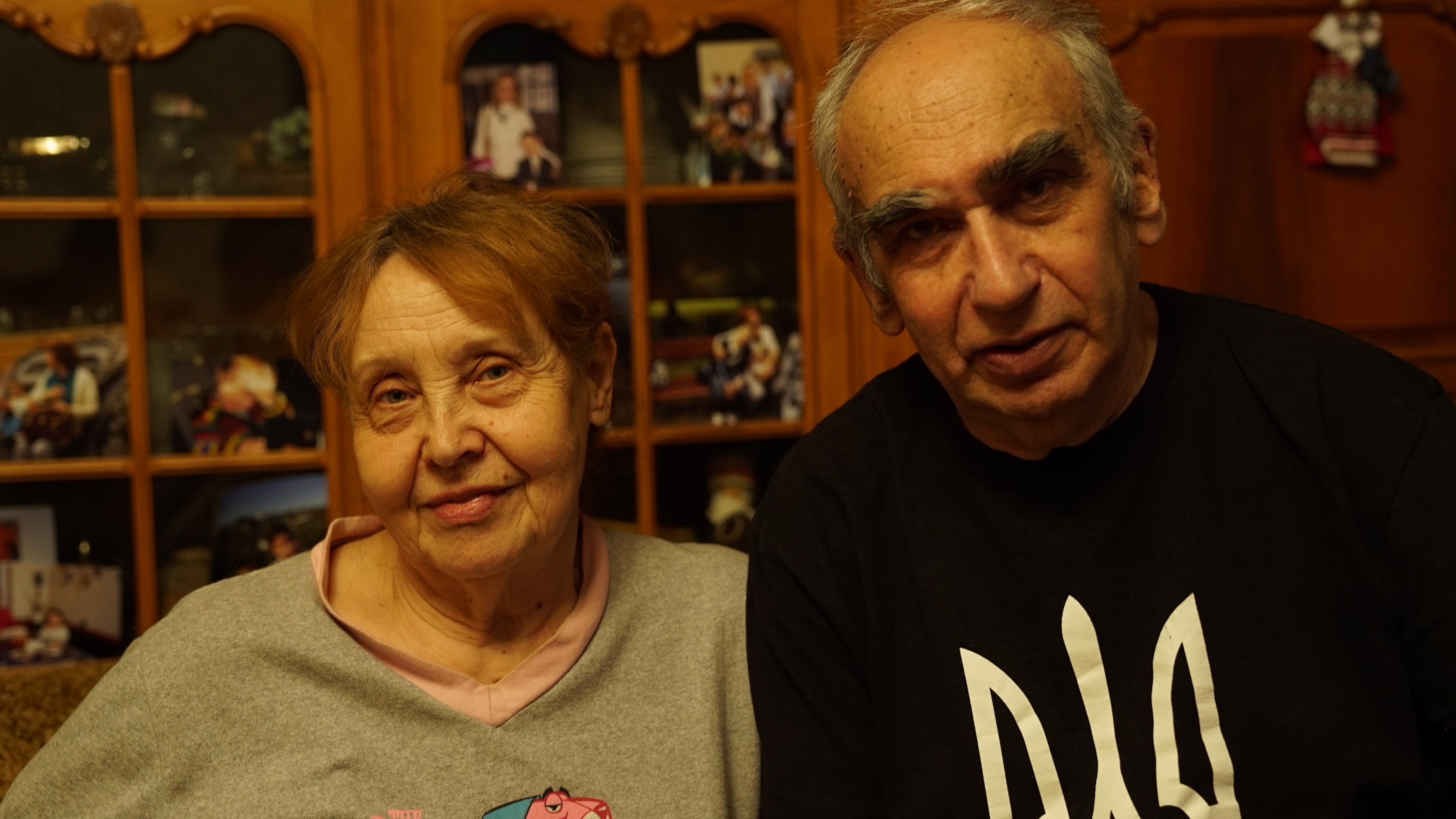 Sergio junto a su esposa, Olena, que lo conoció cuando fue su alumna en la Universidad.