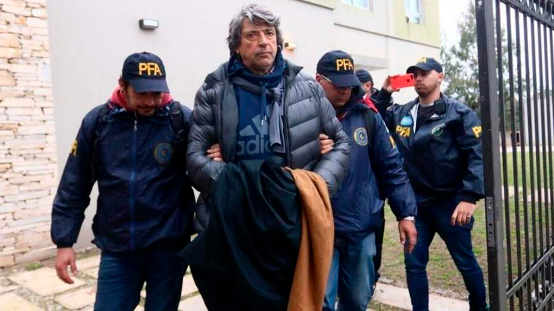 La detención de Melazo (Prensa Ministerio de Justicia)