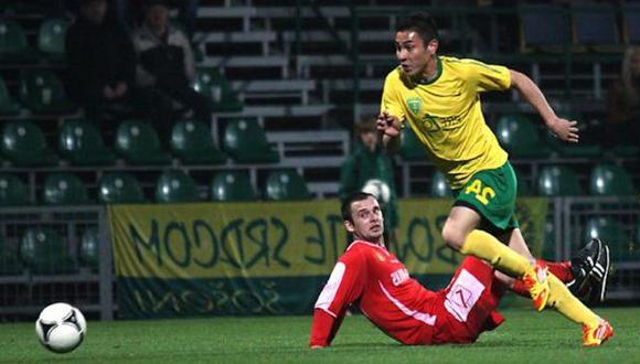 Jean Deza en un partido con el MSK Zilina de Eslovaquia. (Difusión)