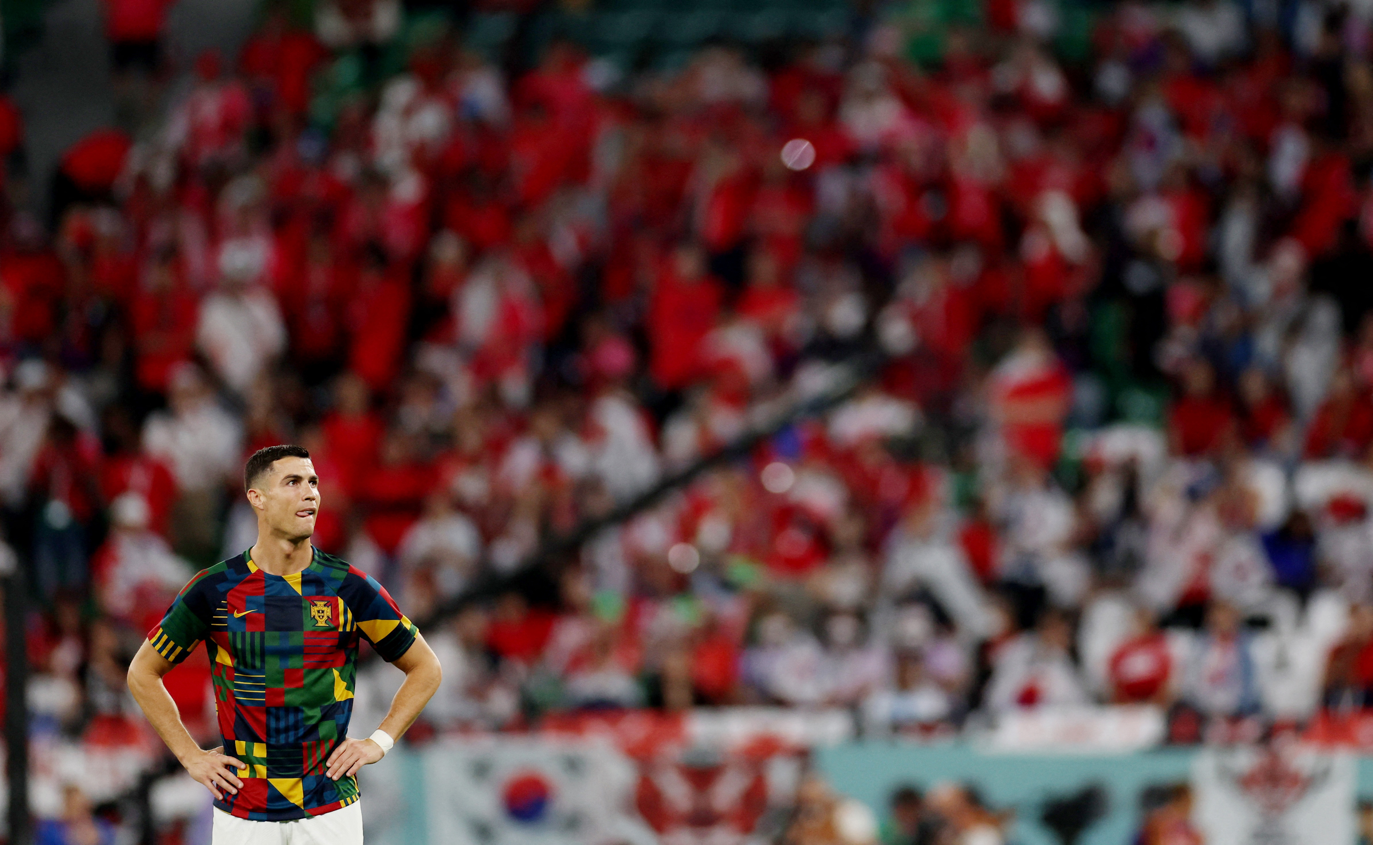 Cristiano Ronaldo buscará aumentar su cuota de goles en mundiales, hoy inicia de titular ante Corea del Sur. REUTERS/Pedro Nunes