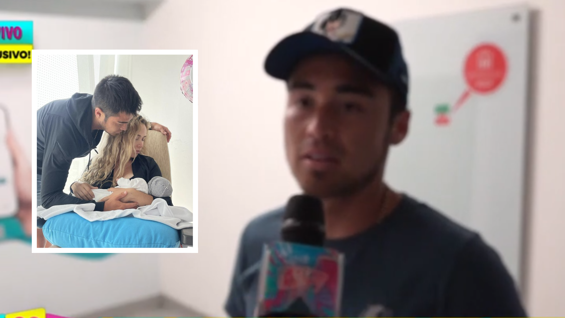 Rodrigo Cuba agradece las muestras de cariño tras el nacimiento de su hija. (Captura)