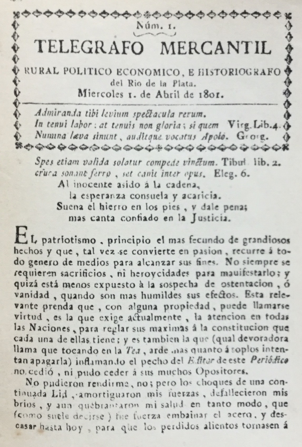 Telégrafo Mercantil El Primer Diario De Buenos Aires Buenas Noticias Censura Y El Riesgo De 4906