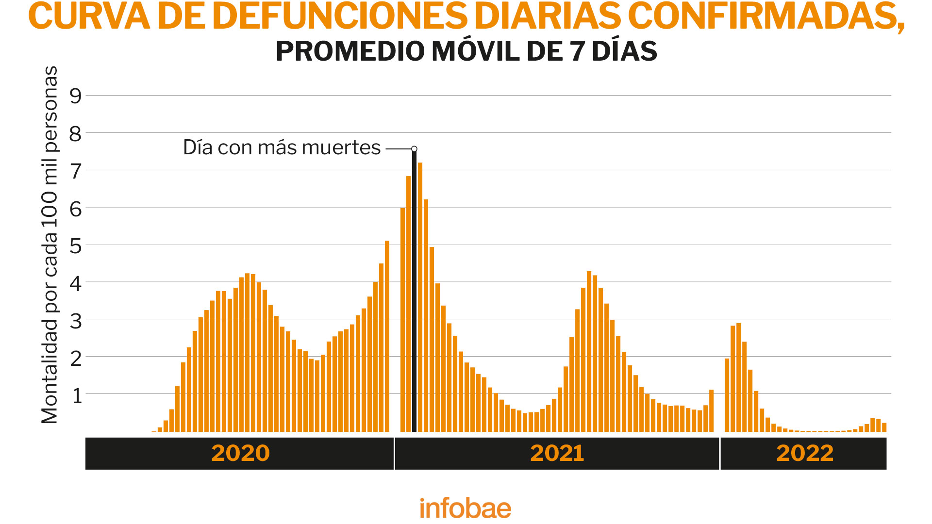 Fifth wave of COVID-19 in Mexico, August 2022. (Infobae: Jovani)