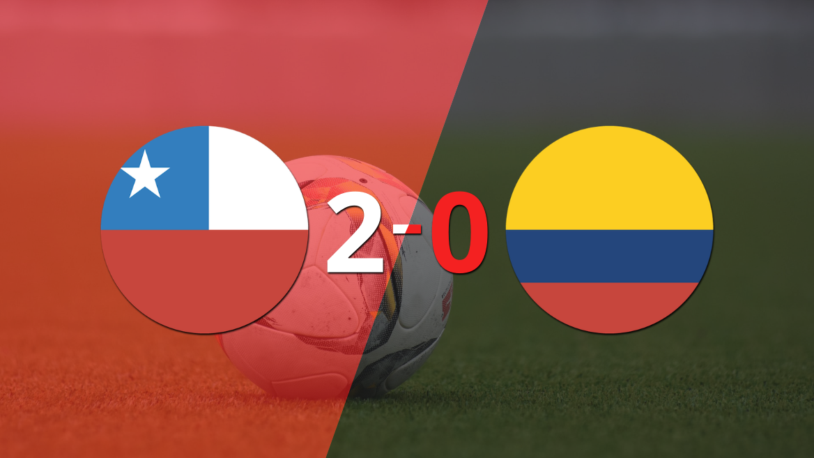 En su casa, Chile le ganó a Colombia por 2-0