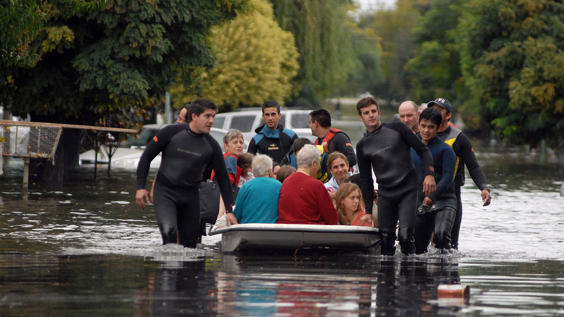 El 2 de abril de 2013, gran parte de la ciudad de La Plata se inundó (NA)