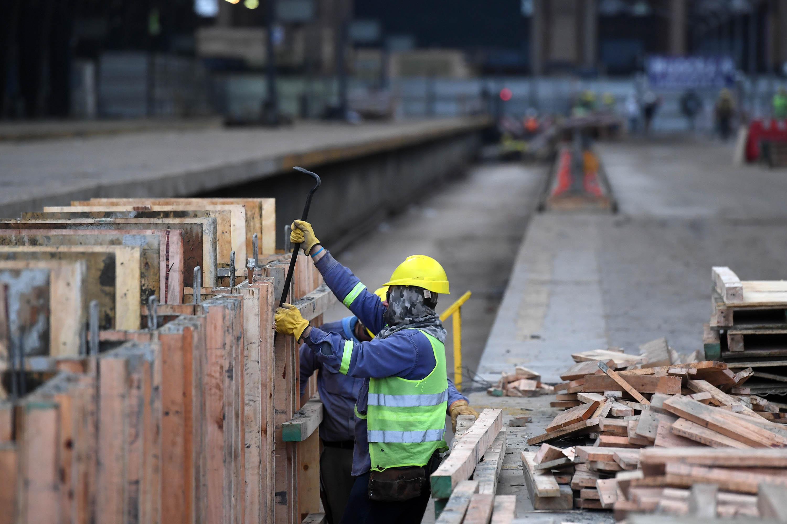 Obras en el tren Mitre. (Maximiliano Luna)