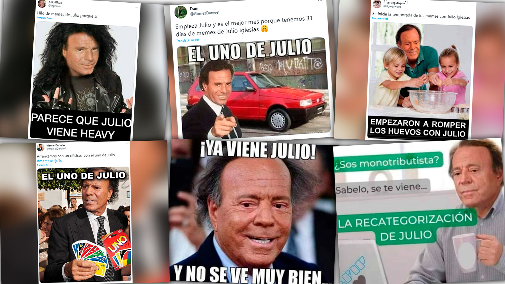 Los memes de Julio: arrancó el mes y Julio Iglesias es otra vez protagonista