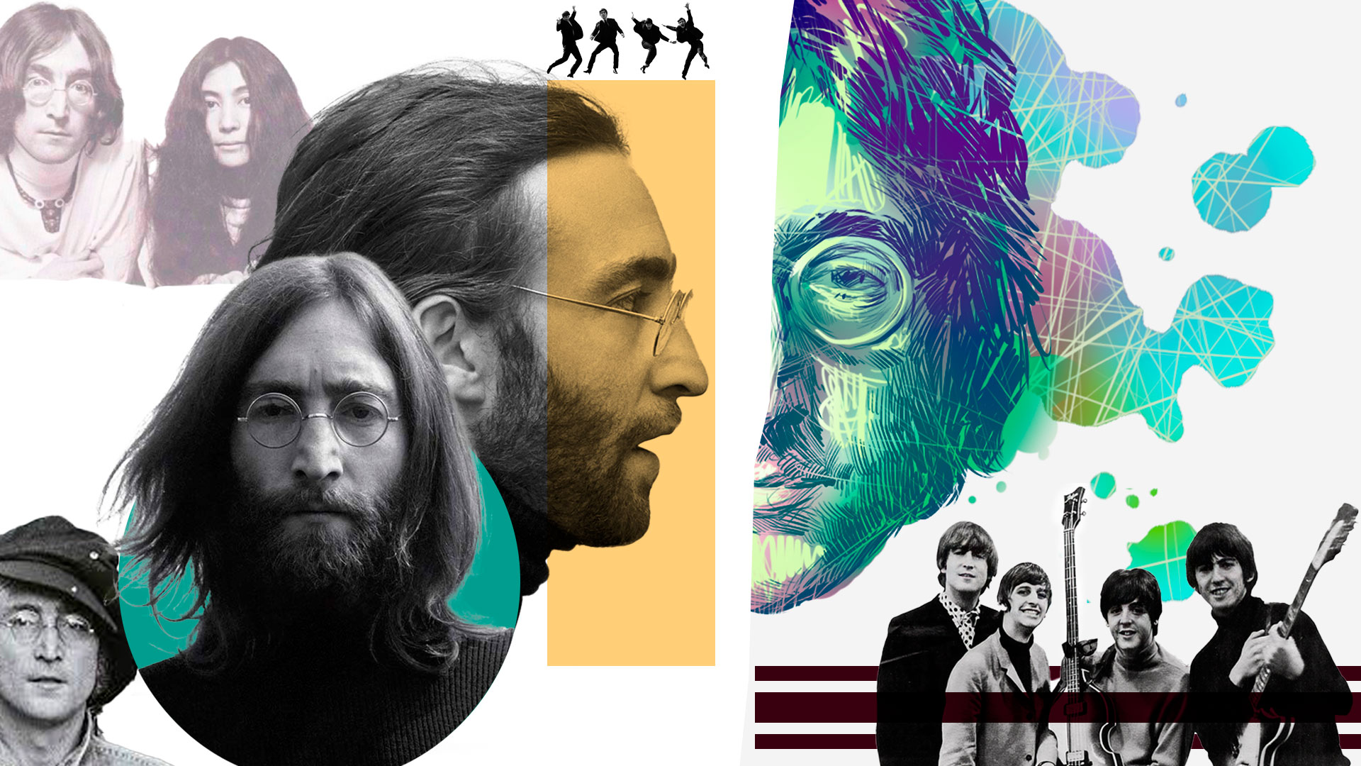 John Lennon (Diseño: Jesús Avilés/ Infobae)