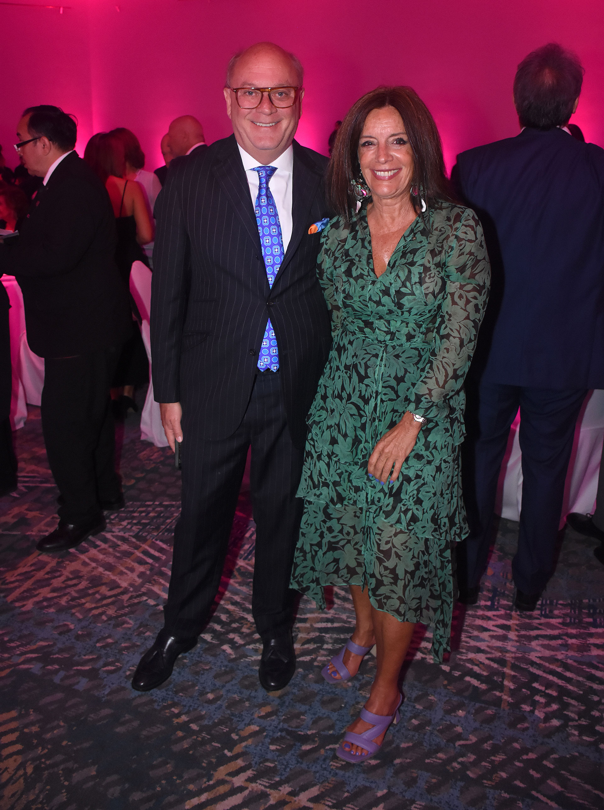 Martín Cabrales y Carolina Barros, directora de Corporación América 