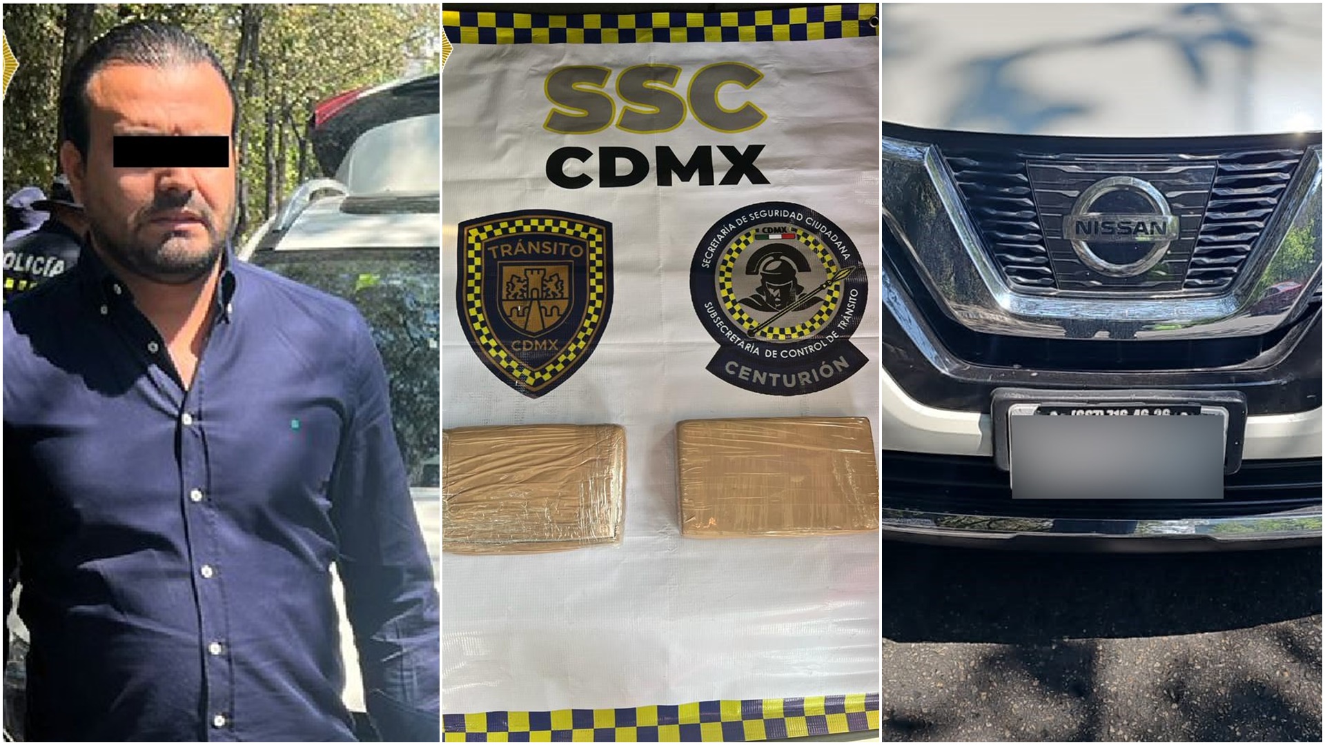 Cayó en CDMX hombre que transportaba cocaína en compartimento oculto de su vehículo