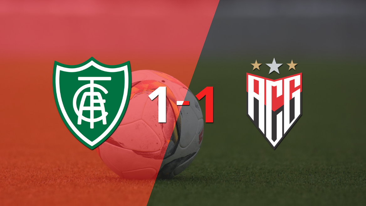 América-MG y Atlético Goianiense se repartieron los puntos en un 1 a 1