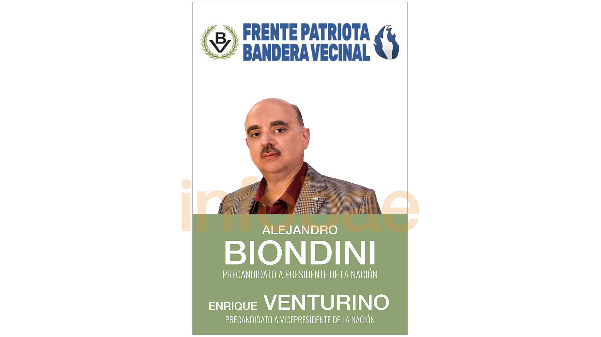 La boleta de Alejandro Biondini en las PASO del 2019