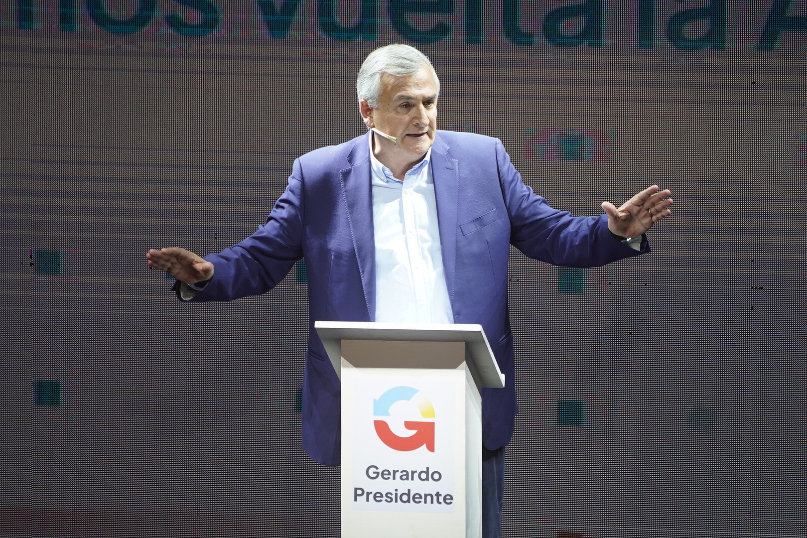 Gerardo Morales lanzó su candidatura en el Gran Rex (Franco Fafasuli)