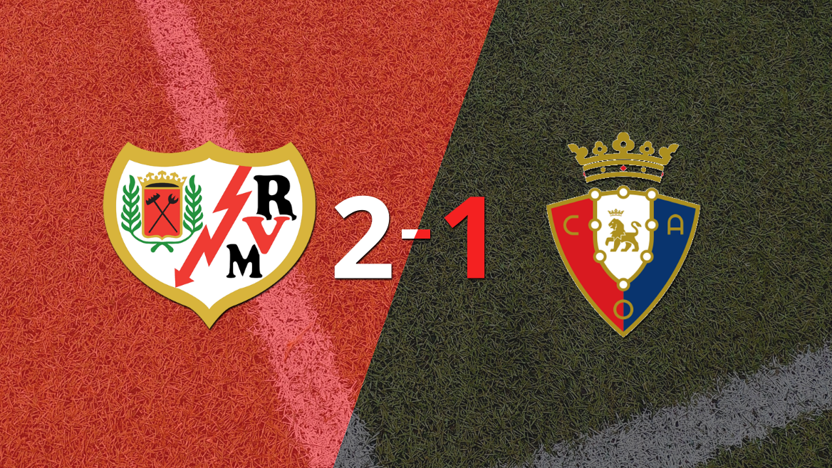Osasuna cayó 2-1 en su visita a Rayo Vallecano