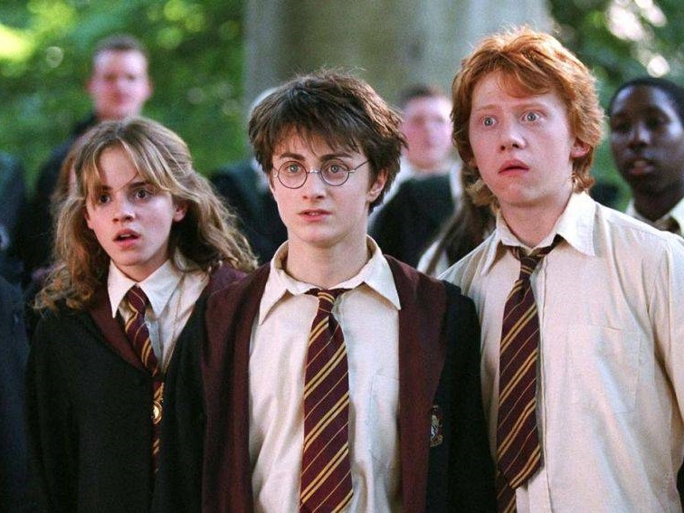 Daniel Radcliffe, Emma Watson y Rupert Grint dieron vida a a Harry Potter, Hermione Granger y Ron Weasley, respectivamente. (Crédito/Warner Bros.)
