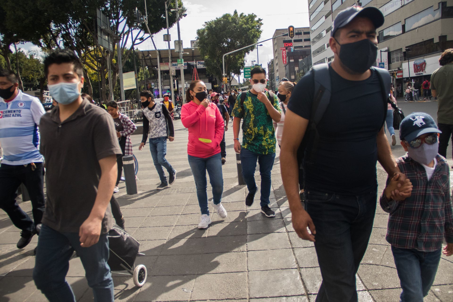 Centro Histórico. Ciudad de México, 6 de diciembre de 2020.
