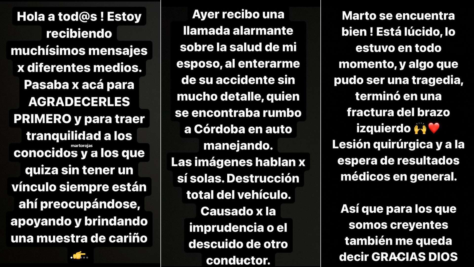 El comunicado que compartió Virginia Gallardo en su cuenta de Instagram