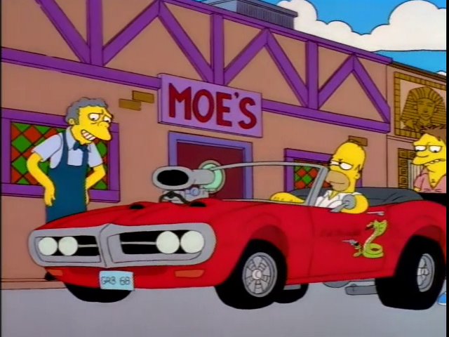 Autos de Los Simpson. (foto: Twitter)