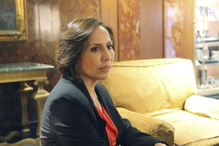 Imagen de archivo. María Duarte, durante una entrevista en Nueva York