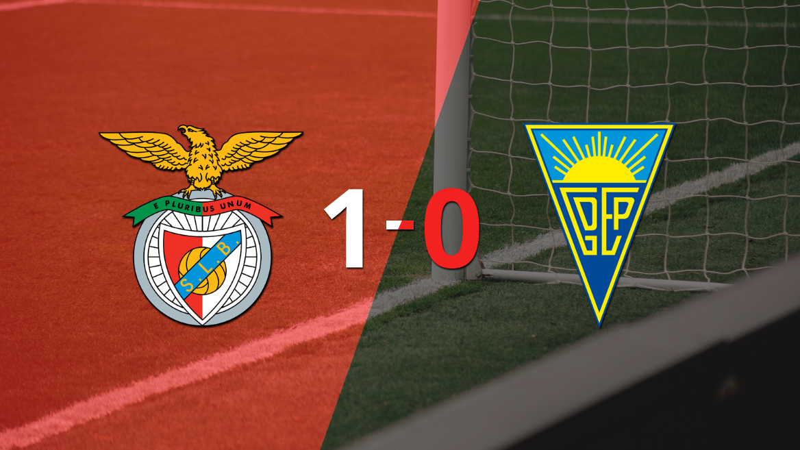 Benfica derrotó en casa 1-0 a Estoril