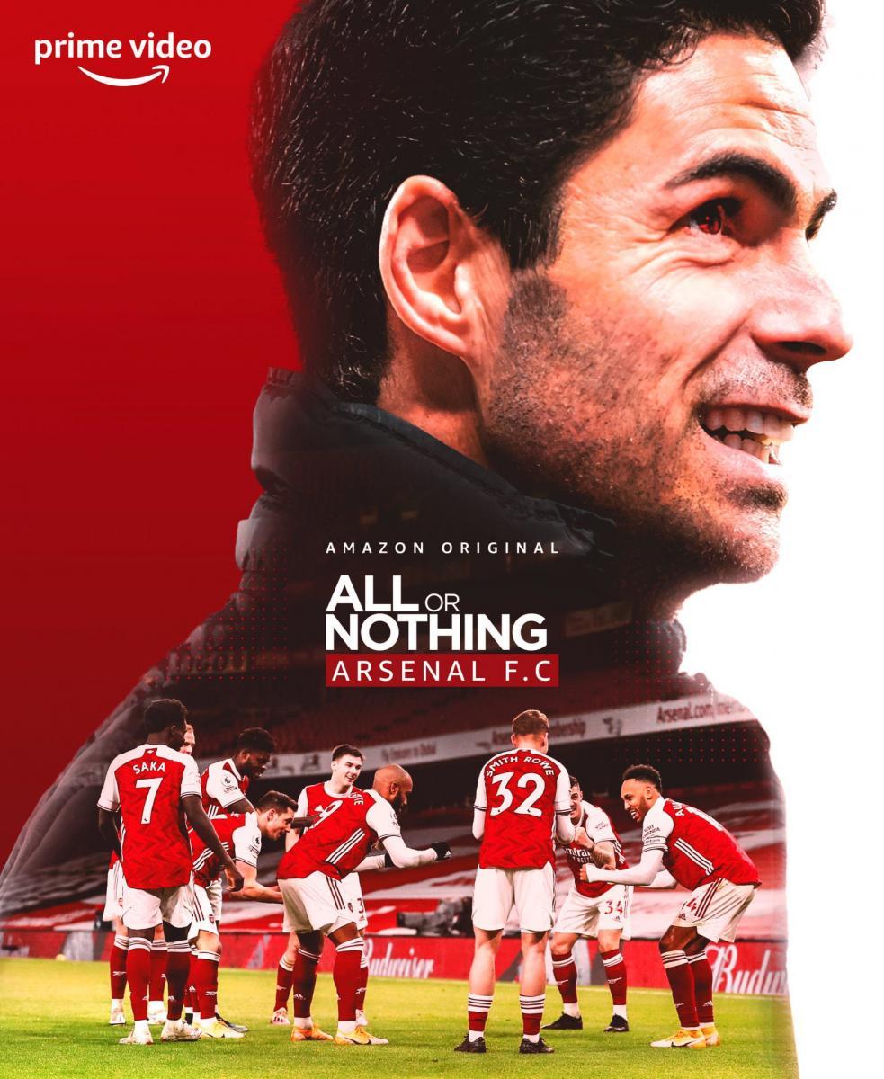 Póster oficial de "All or Nothing: Arsenal". (Prime Video)