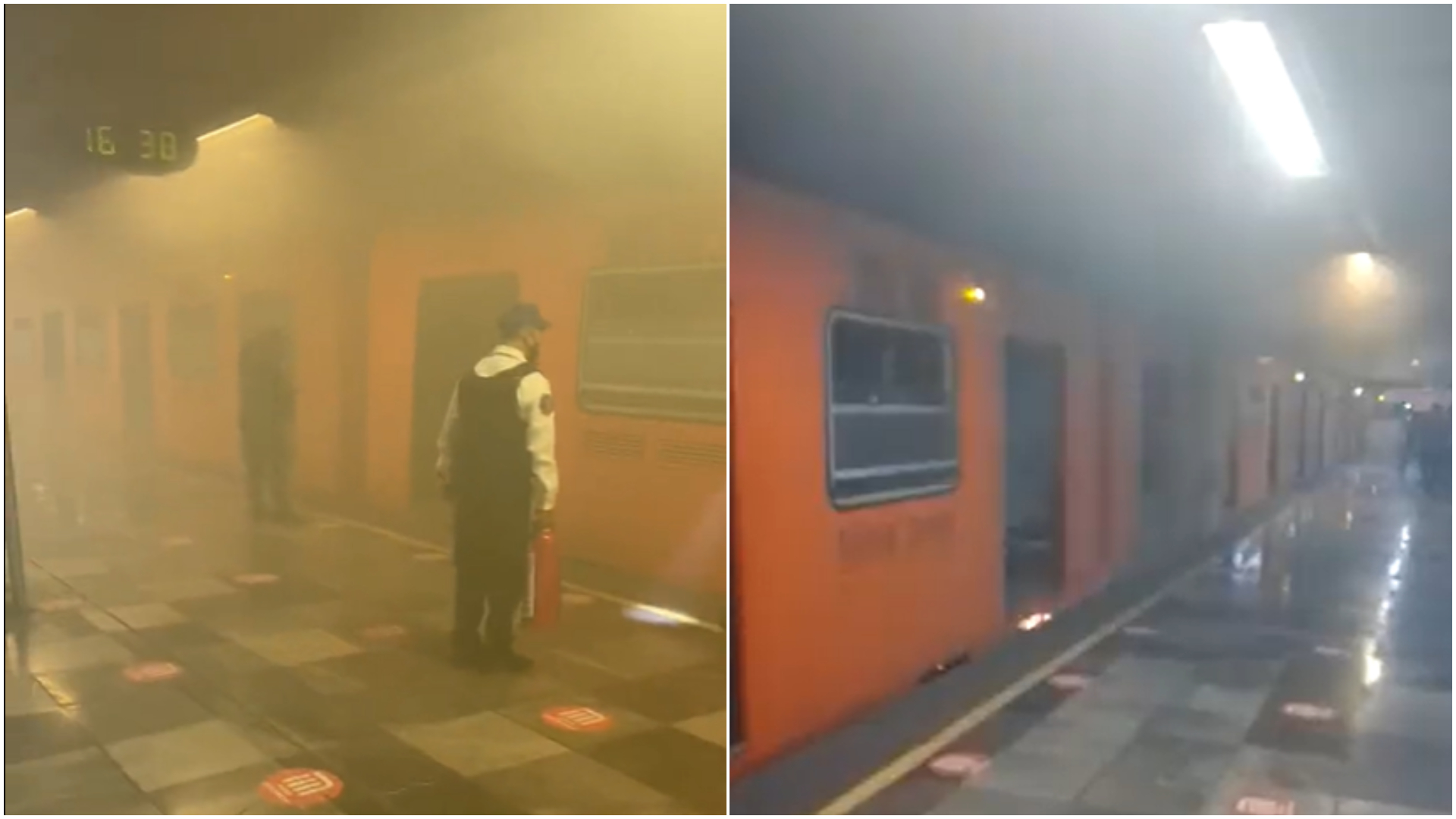 Se reportó una gran nube de humo en la estación Guerrero, Línea B (captura de pantalla/Twitter)