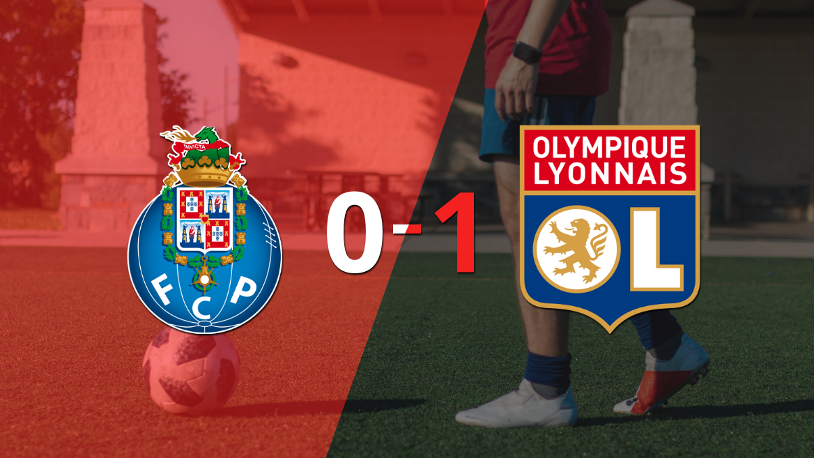Por la mínima diferencia, Olympique Lyon se quedó con la victoria ante Porto en el estadio Estádio do Dragão