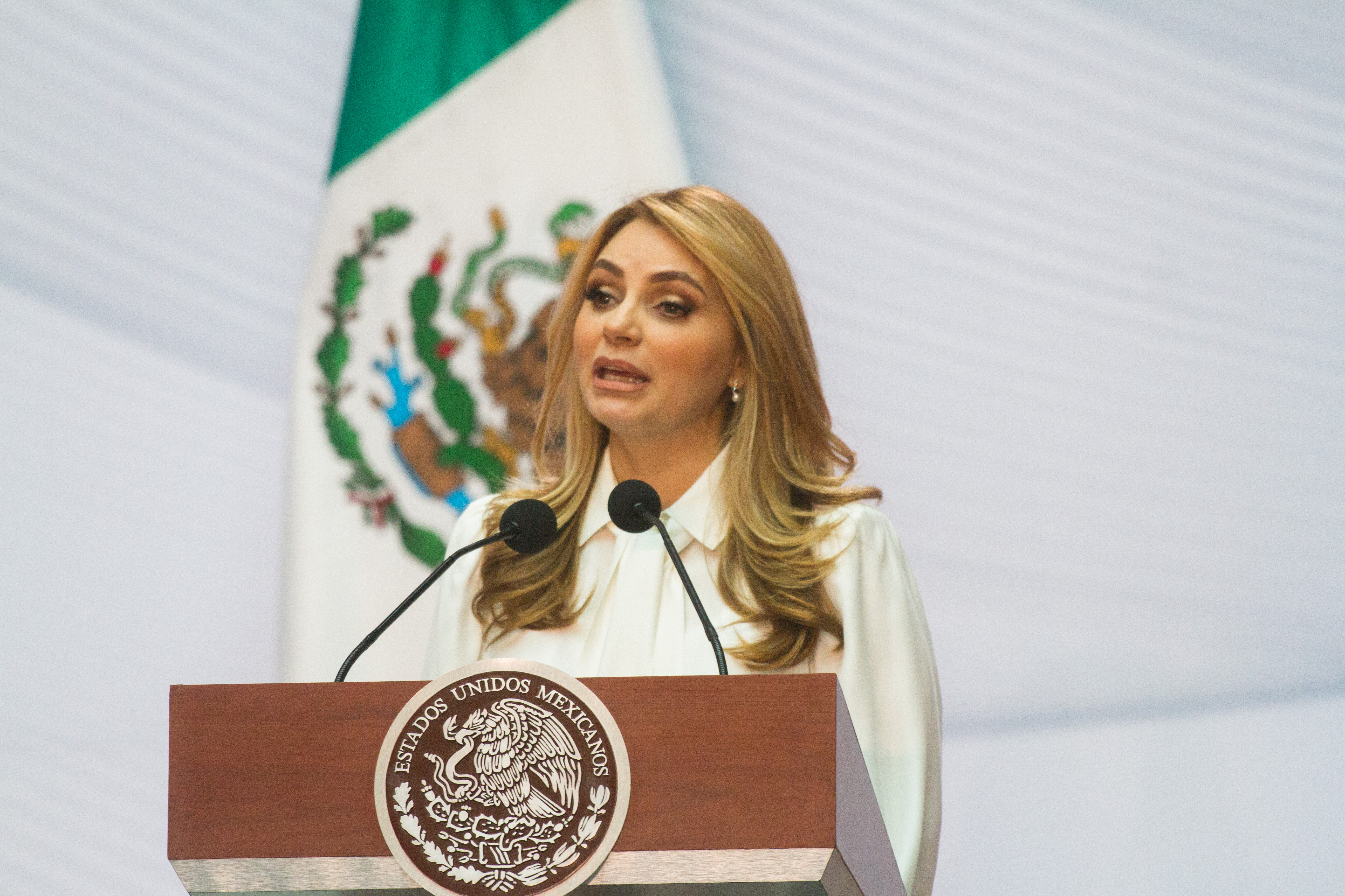 Angélica Rivera fue primera dama en México durante la administración de Peña Nieto, entre el 2012 y el 2018. Entonces su estilo era sobrio, clásico y elegante (Foto: cuartoscuro.com)