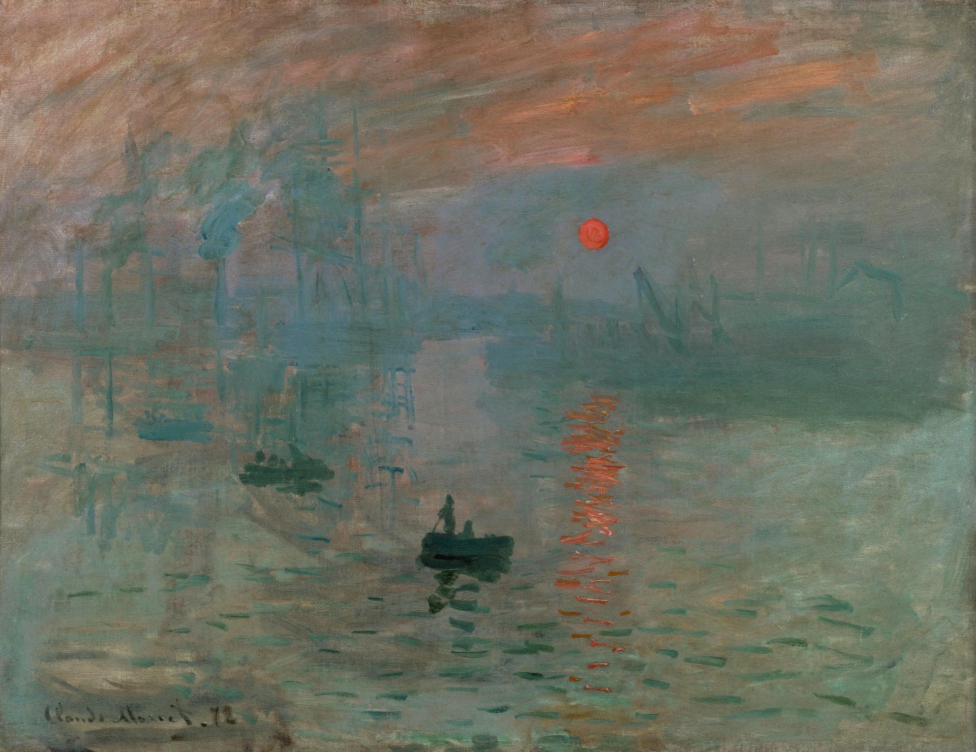 "Impresión, sol naciente", de Claude Monet