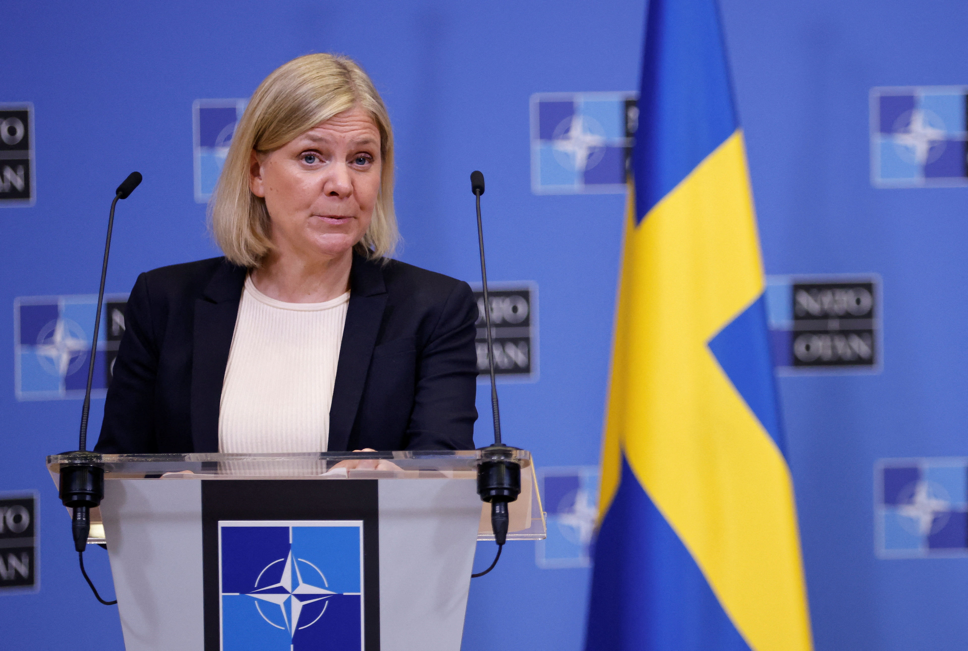 Magdalena Andersson, primera ministra de Suecia (REUTERS/Johanna Geron)