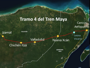 El Tramo 4 del Tren Maya aparece entre los Apoyos Autorizados por el Fonadin en 2022 para su financiamiento. (Fondo Nacional de Infraestructura)