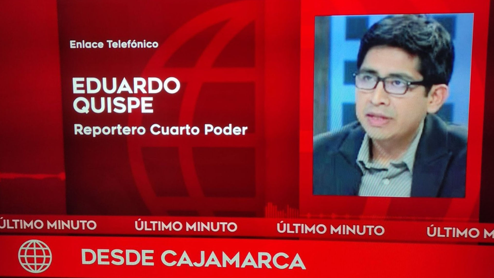 Kidnapped journalists in Cajamarca.