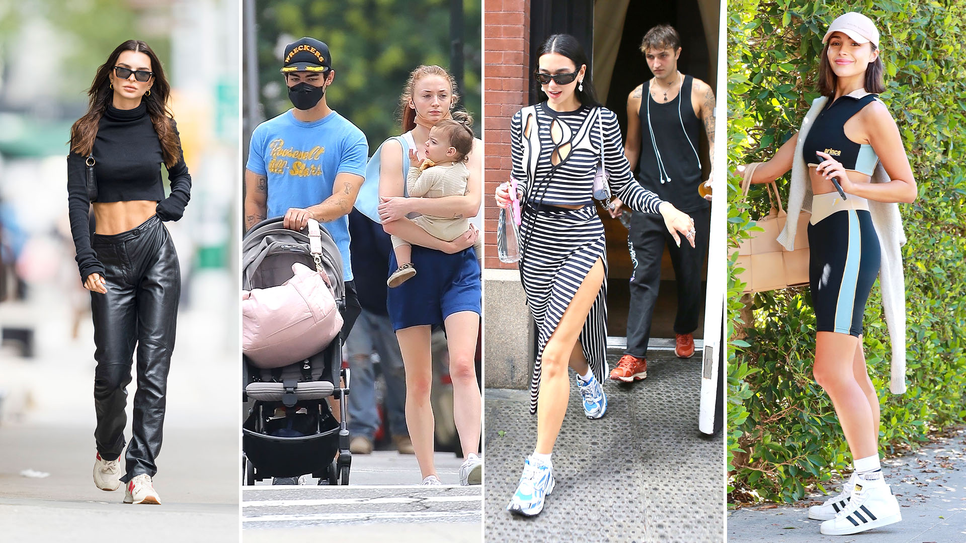 El paseo de Emily Ratajkowski, la salida familiar de Sophie Turner y Joe Jonas en Nueva York: celebrities en un click