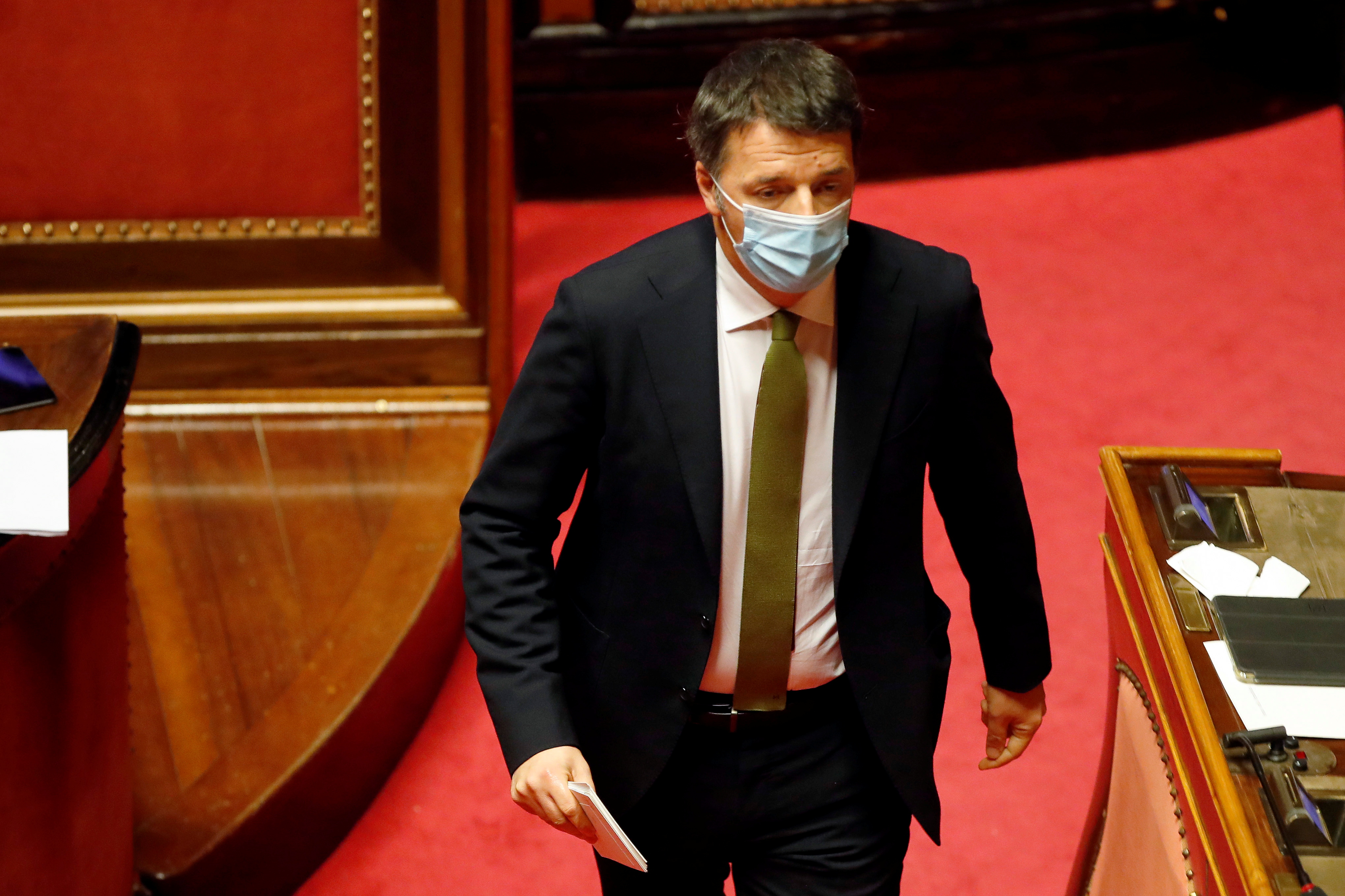 El ex primer ministro italiano Matteo Renzi. Foto: Alessandra Tarantino/via REUTERS