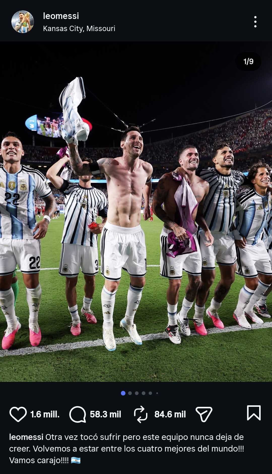 El mensaje de Lionel Messi tras la clasificaci&oacute;n de Argentina a las semifinales del Mundial: "Otra vez toc&oacute; sufrir"