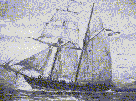 La goleta Sarandí, el único buque argentino, con dotación extranjera, para defender las islas.