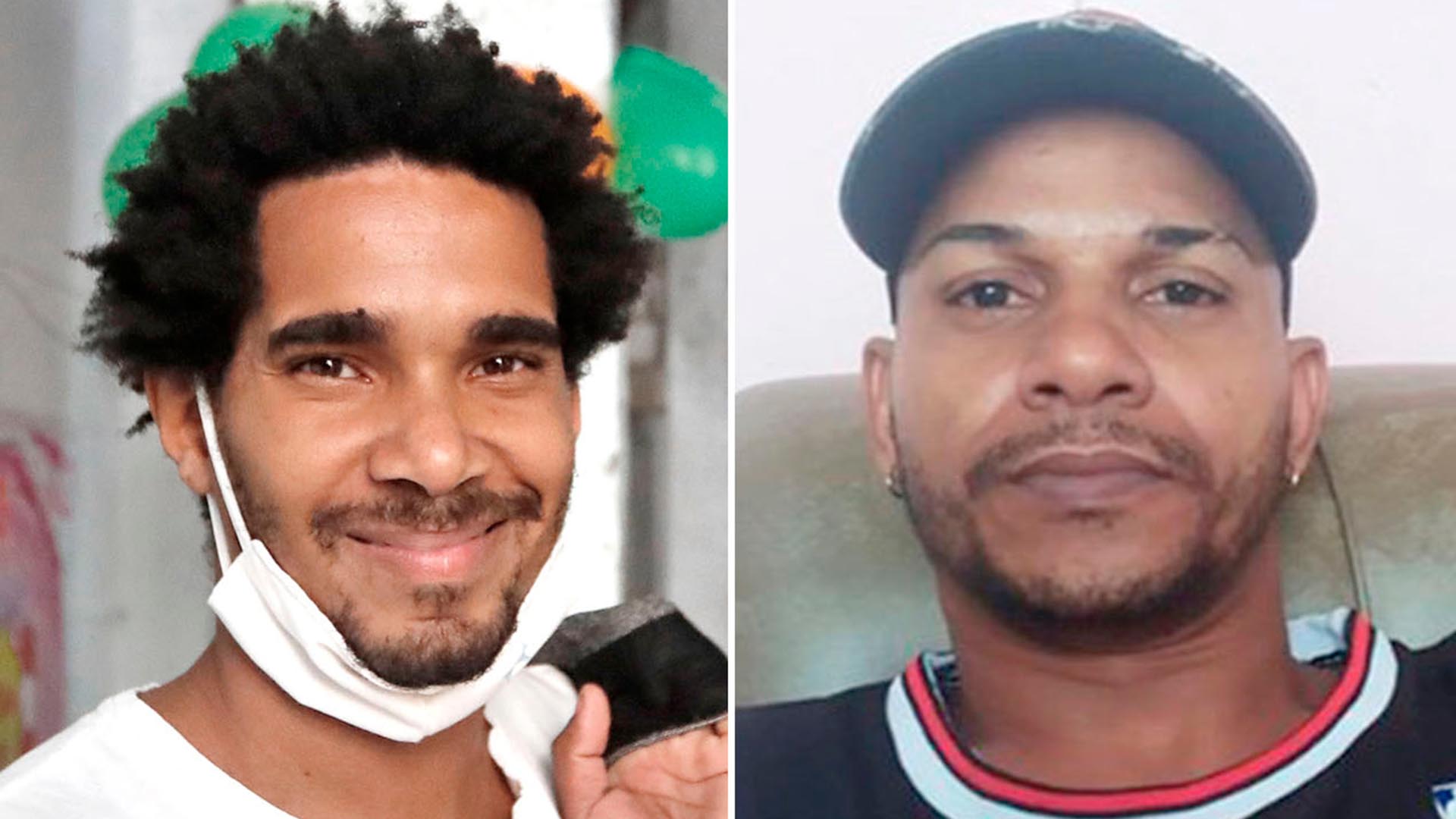 Luis Manuel Otero Alcantara y Maykel Osorbo, artistas presos en Cuba