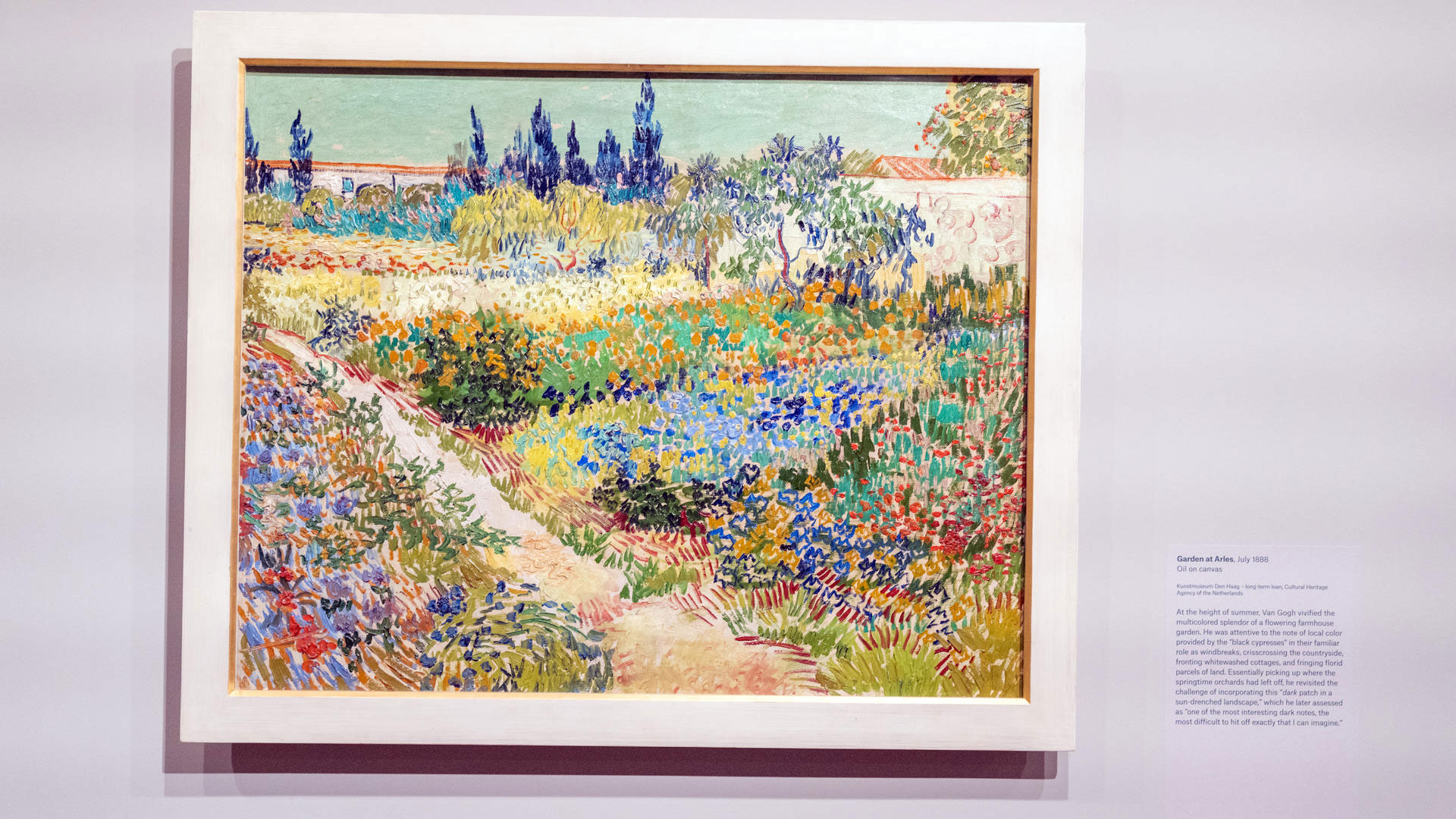 El "Jardín en Alés", de Vincent Van Gogh, en el Museo Metropolitano de Nueva York (EFE/Ángel Colmenares)
