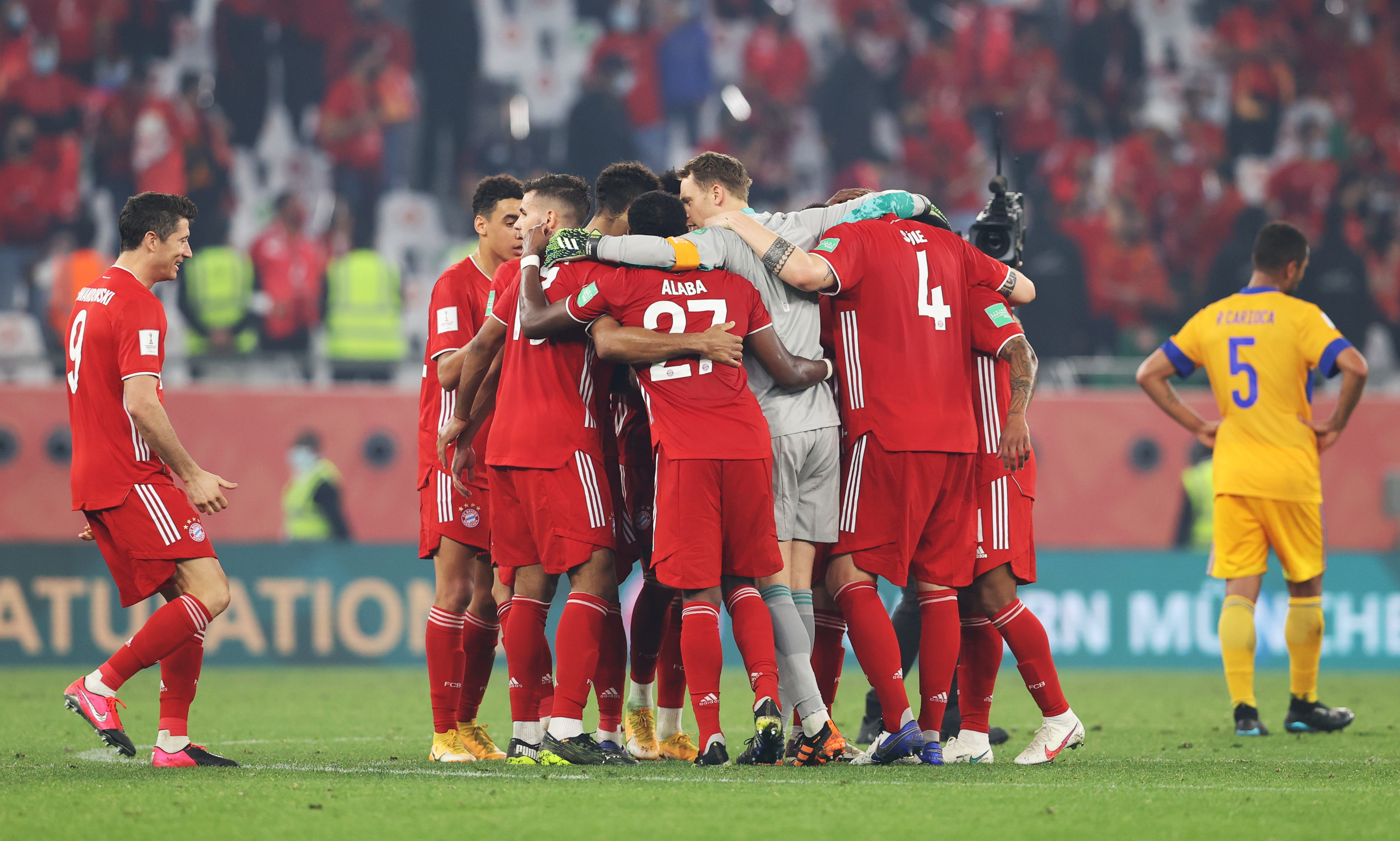 Bayern Múnich celebra después del juego.