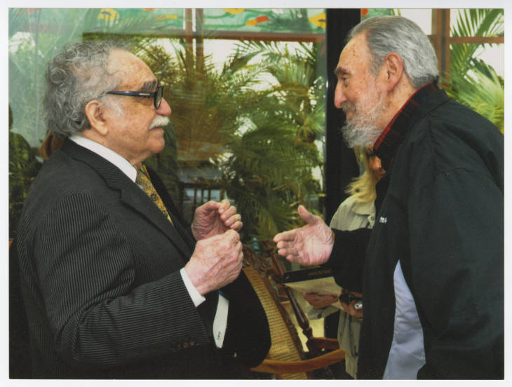 Gabriel García Márquez con Fidel Castro (Harry Ransom Center)