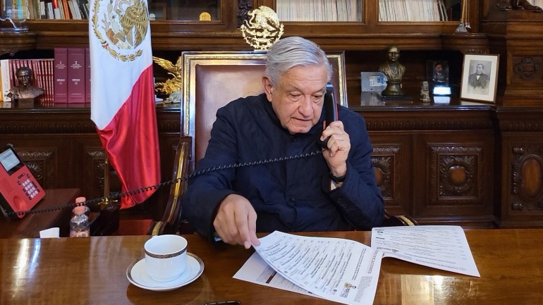 Andrés Manuel López Obrador anunció que no se reportaron daños graves ni pérdidas humanas (captura de pantalla)