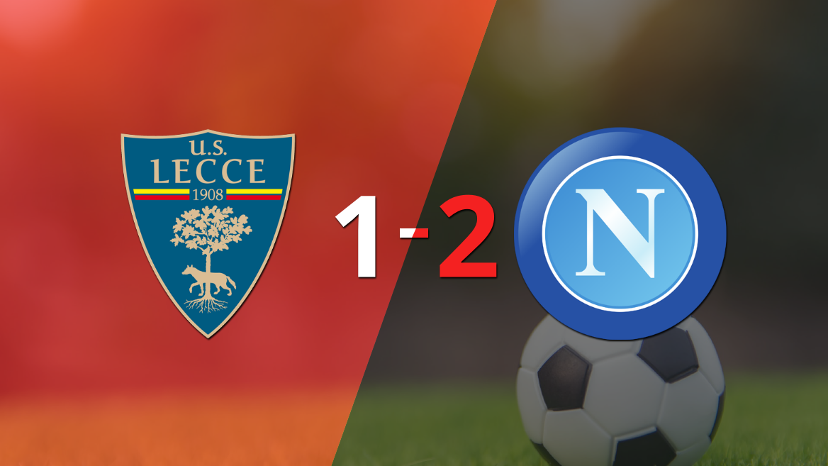 Napoli superó 2-1 a Lecce como visitante